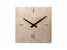 Часы настенные SLT 5196 CHESS WHITE WOOD в Оби - ob.mebel-nsk.ru | фото