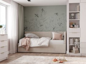 Диван-кровать Бенто (крем) в Оби - ob.mebel-nsk.ru | фото