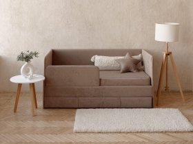 Диван-кровать Happy (капучино) в Оби - ob.mebel-nsk.ru | фото