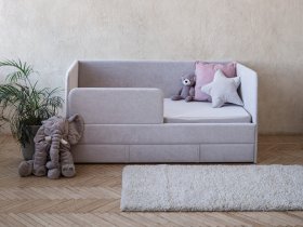 Диван-кровать Happy (светло-серый) в Оби - ob.mebel-nsk.ru | фото