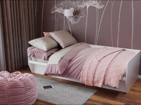 Кровать-диван детский Зефир-1 (белый) в Оби - ob.mebel-nsk.ru | фото