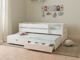 Кровать двухуровневая с ящиками «Лапландия» в Оби - ob.mebel-nsk.ru | фото