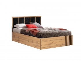 Кровать двуспальная с подъем. мех. 1,6 м Либерти 51.20 в Оби - ob.mebel-nsk.ru | фото