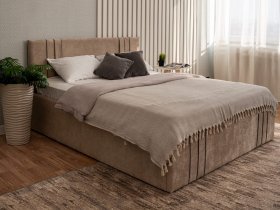 Кровать двуспальная 1,4м с подъем. мех. Леванте в Оби - ob.mebel-nsk.ru | фото