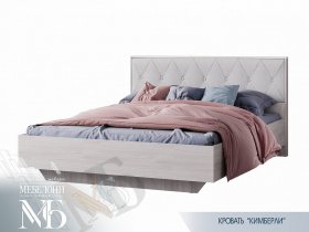 Кровать двуспальная 1,6м Кимберли КР-13 в Оби - ob.mebel-nsk.ru | фото