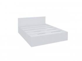 Кровать двуспальная Мори КРМ 1600.1 (белый) в Оби - ob.mebel-nsk.ru | фото