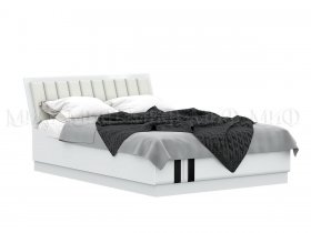 Кровать двуспальная с орт.осн. 1,6м Магнолия в Оби - ob.mebel-nsk.ru | фото