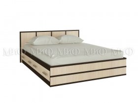 Кровать двуспальная Сакура 1,4 м в Оби - ob.mebel-nsk.ru | фото