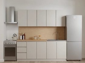 Кухонный гарнитур Мори 2,0 м (сатин) в Оби - ob.mebel-nsk.ru | фото