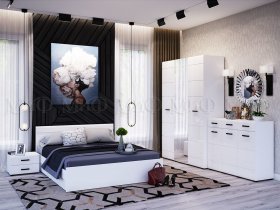Модульная спальня Нэнси NEW в Оби - ob.mebel-nsk.ru | фото