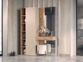 Прихожая Ева (кашемир/дуб вотан) в Оби - ob.mebel-nsk.ru | фото