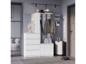 Прихожая Симпл ПР-04 (белый) в Оби - ob.mebel-nsk.ru | фото