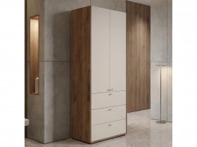 Шкаф двухстворчатый c ящиками Орма в Оби - ob.mebel-nsk.ru | фото