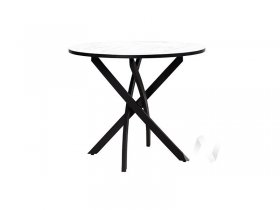 Стол обеденный Лион (мрамор белый/черный) в Оби - ob.mebel-nsk.ru | фото
