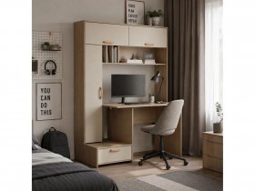 Стол письменный Лайт 03.243  (плэйн/сатин) в Оби - ob.mebel-nsk.ru | фото
