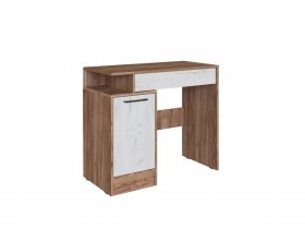 Стол туалетный Вегас (дуб крафт табачный/дуб крафт белый) в Оби - ob.mebel-nsk.ru | фото